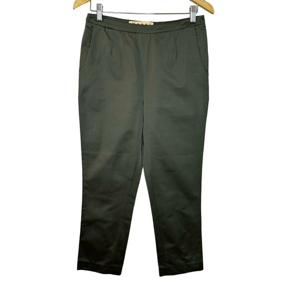 Marni Women's Cropped High Rise Pants Straight Leg  Cotton Blend Trouser Sz 4 - Picture 1 of 9